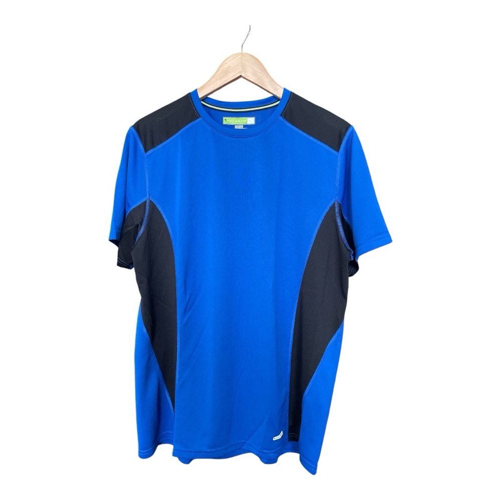 Tek Gear Blue and Black Short Sleeve Performance Tee